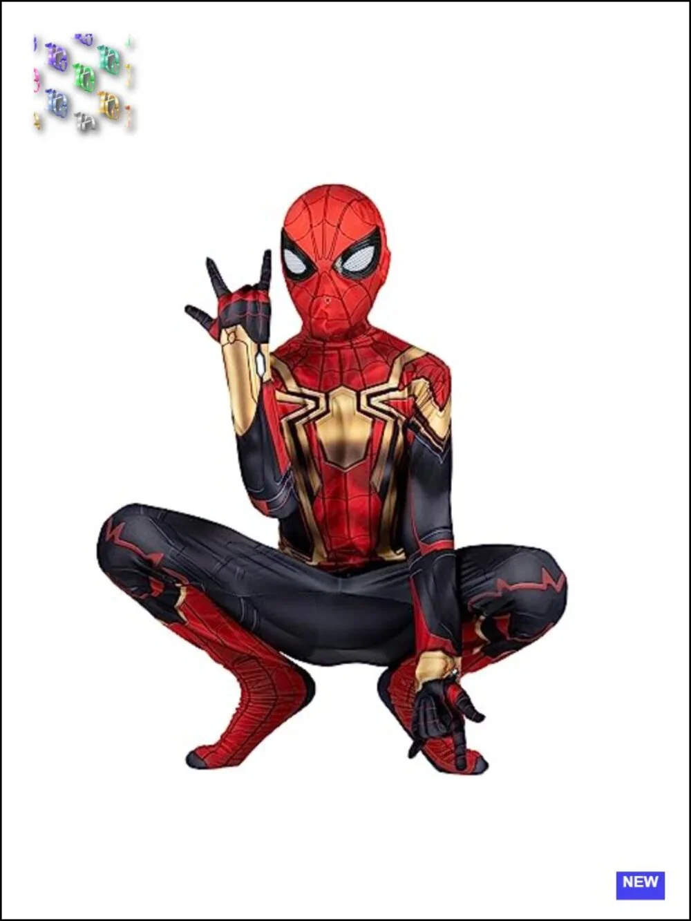 Spider-Man Zentai Costume, Stretch Spandex Jumpsuit, Kids Halloween